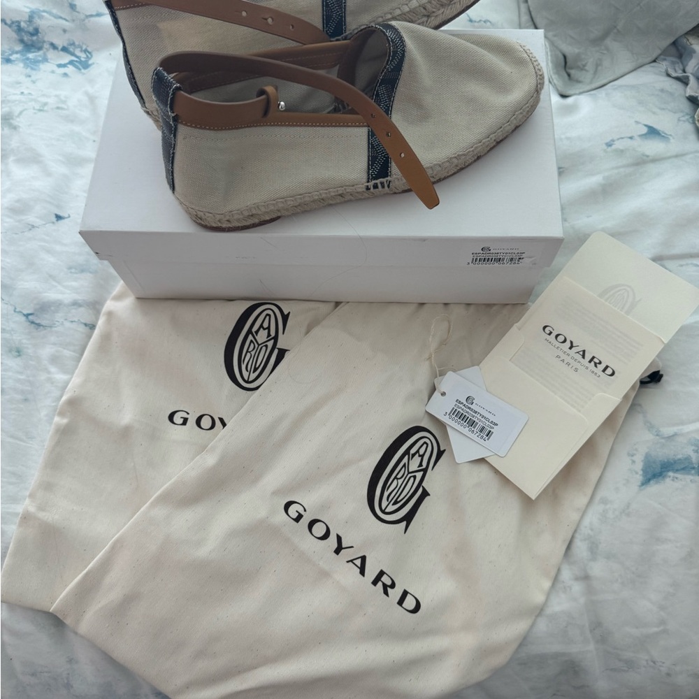 Authentic Goyard espadrilles rare and sold out